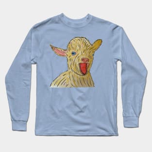 Baby Goat Screaming Long Sleeve T-Shirt